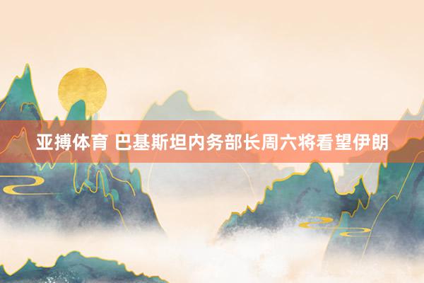 亚搏体育 巴基斯坦内务部长周六将看望伊朗
